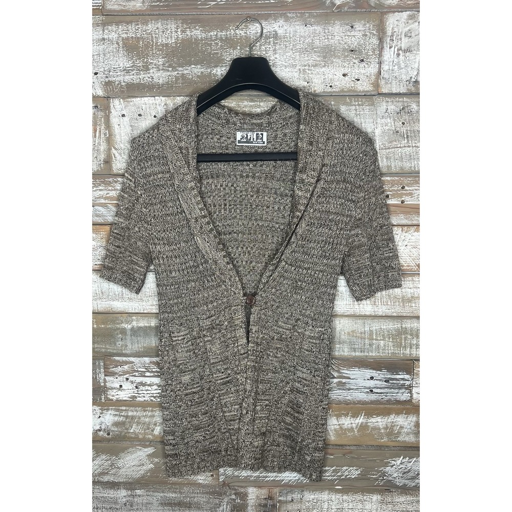 212 New York womens brown short sleeved kimono cardigan Unknown size